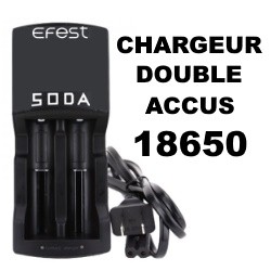 CHARGEUR ACCUS 18650 - Cig-Discount